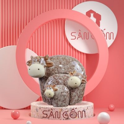 bo-tuong-3-con-bo-sua-gom-su-bat-trang-nau-dom