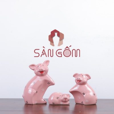 bo-tuong-trang-tri-3-chú-heo-gom-su-bat-trang-mau-hong-2