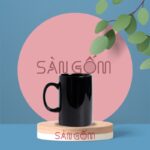 Ly sứ màu đen, sơn men bóng mới lạ Bát Tràng SG-LS06