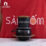 Phin cà phê gốm sứ Bát Tràng màu nâu đất SG-PCF07