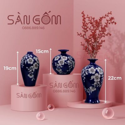 bo-3-binh-hoa-mau-xanh-dam-ve-hoa-phong-lan