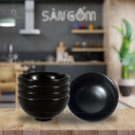 Bát mắm men đen mát Bát Tràng SG-BC05