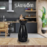 Bình Sake men nâu gốm Bát Tràng SG-BGV20
