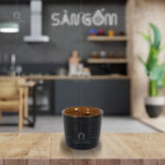 Chén Sake men nâu gốm Bát Tràng SG-LS16
