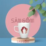 Cốc sứ trắng Bát Tràng in logo SG-LS35