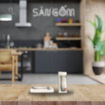 Gác đũa thìa men gấm hoa đào Bát Tràng SG-PK02