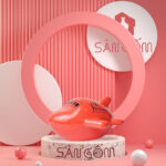 Heo đất tiết kiệm hình máy bay màu cam SG-HĐ36