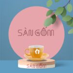 Ly cafe espresso vân đá Bát Tràng màu cam SG-LS46