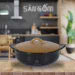 Nồi gốm men nâu Bát Tràng SG-BT09