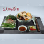 Tô phở bún vẽ hoa sen gốm sứ Bát Tràng SG-TP01