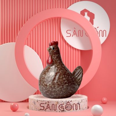 tuong-ga-trong-trang-tri-bang-gom-su-mau-nau-dam