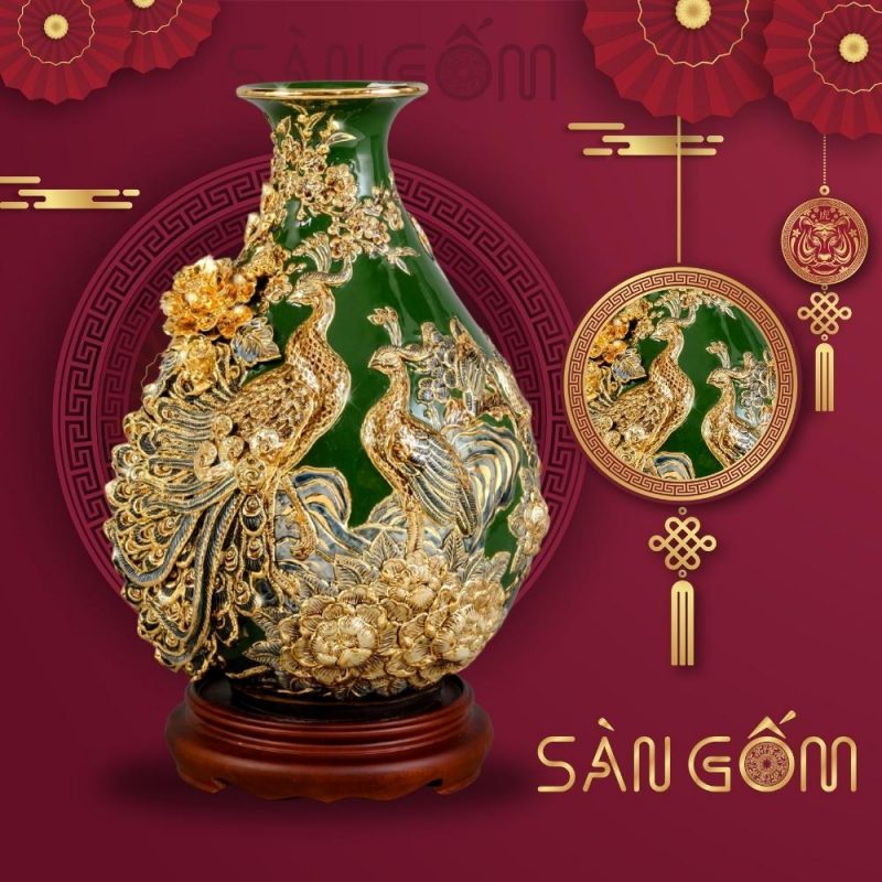 Binh-toi-ti-ba-mau-xanh-la-hoa-tiet-cong-dao-dap-noi-ve-vang