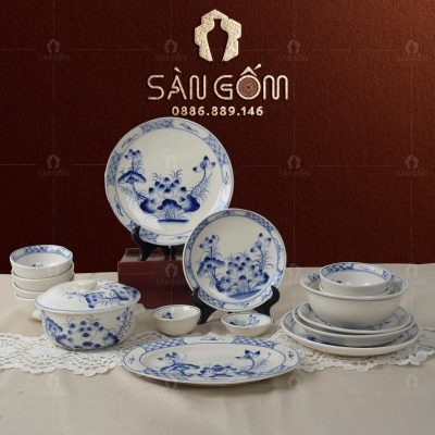 bo-bat-dia-su-trang-bat-trang-hoa-tiet-hoa-sen-ve-tay-3
