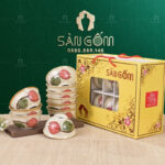 Bộ bát cơm Bát Tràng họa tiết búp sen vẽ tay SG-BC12