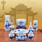 Bộ đồ thờ hoa sen Bát Tràng cao cấp SG-BDT44
