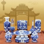 Bộ đồ thờ rồng đắp nổi Bát Tràng cao cấp SG-BDT37