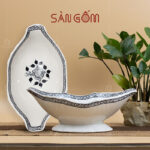 Bát đựng gà Bát Tràng họa tiết hoa móc ngoài vẽ tay SG-BG04