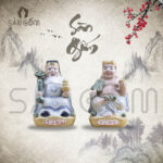 Tượng Thần Tài - Thổ Địa men rạn gốm sứ Bát Tràng SG-TTOD02