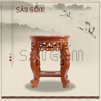 Đôn gỗ rồng cao 40cm SG-ĐG05