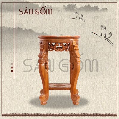 Đôn gỗ rồng cao 60cm SG-ĐG04