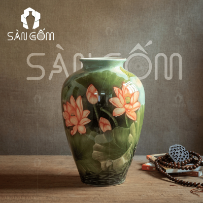 binh-hoa-bat-trang-hoa-tiet-hoa-sen-chim-en-mau-xanh-ngoc-1