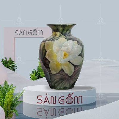 binh-hoa-hoa-tiet-hoa-sen-trang-gom-su-bat-trang