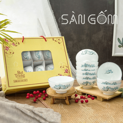bo-bat-com-hoa-tiet-hoa-sen-xanh-vien-xanh-gom-su-bat-trang