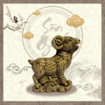 Tượng dê 12 con giáp mini gốm sứ Bát Tràng SG-T12CG08