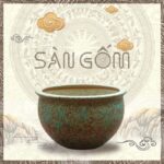 Chậu trồng sen phong thủy gốm sứ Bát Tràng men cổ SG-LN06