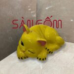 Ống tiết kiệm hình con mèo dáng nằm màu vàng SG-HĐ50