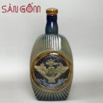 Chai rượu sứ họa tiết chim cổ đắp nổi SG-NR39
