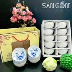 Bộ 10 bát cơm gốm sứ Bát Tràng họa tiết hoa sen nở trong lòng chén SG-BC33