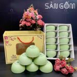 Bộ 10 bát cơm màu xanh ngọc trơn gốm sứ Bát Tràng SG-BC45