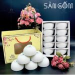 Bộ 10 bát cơm trắng trơn gốm sứ Bát Tràng SG-BC47