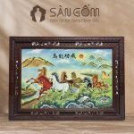 Tranh Gốm Sứ Mã Đáo Thành Công Bát Tràng - Rước Tài Lộc Về Nhà SG-TGS12