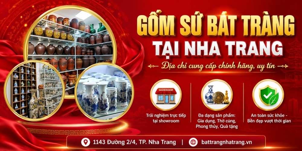 Địa chỉ mua gốm Bát Tràng tại Nha Trang