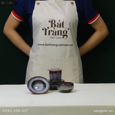 Phin pha cà phê men hỏa biến gốm Bát Tràng SF-PCF10 - Chi tiết 2